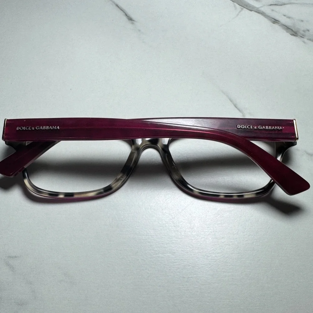 Dolce & Gabbana DG 3208 2882 Burgundy Leopard Print Eyeglasses Frames 52-17-140